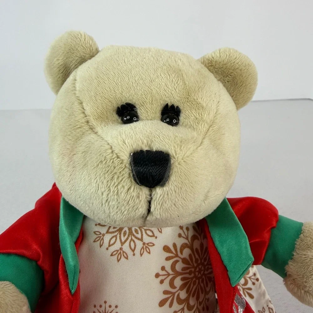 Starbucks‎ Bearista Bear 2017 Holiday Plush Snowflake Dress Rabbit Collectible